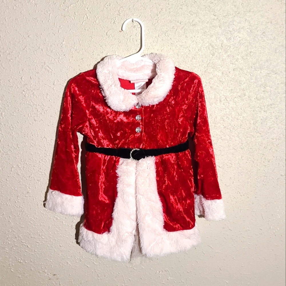 EUC Little Lass toddler Santa dress